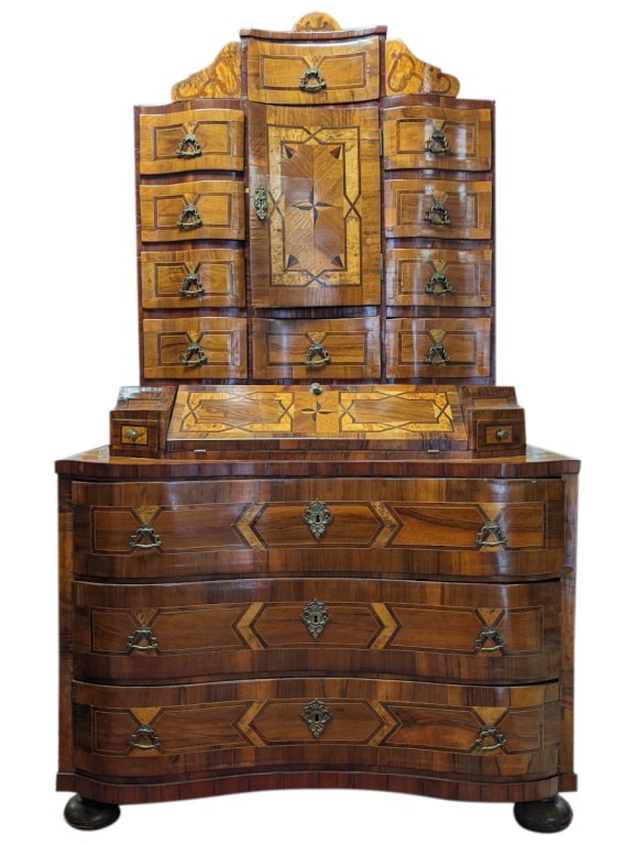 18th century Baroque tabernacle secretaire