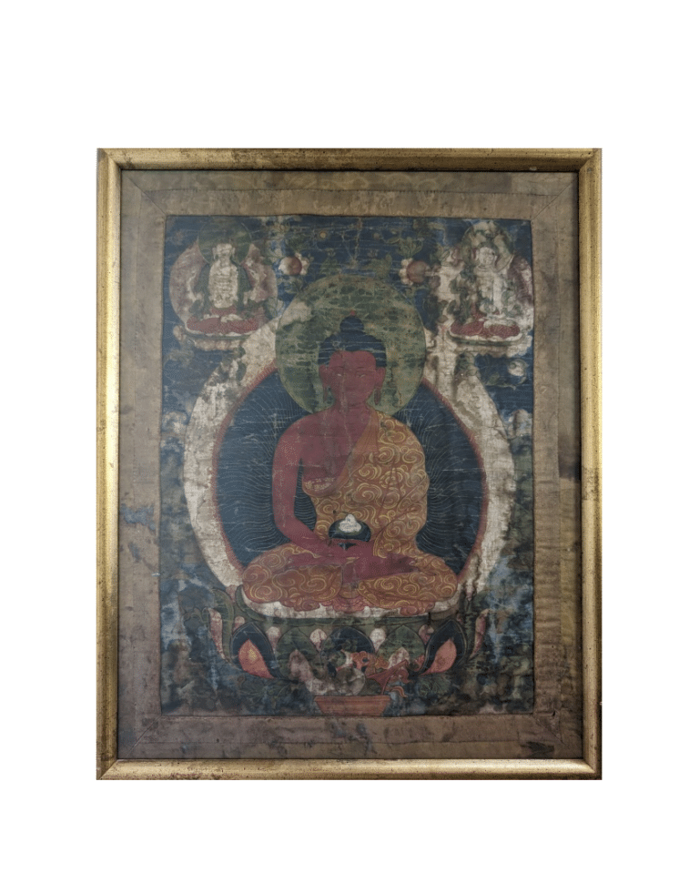 18th century Chinese Thangka Buddha painting