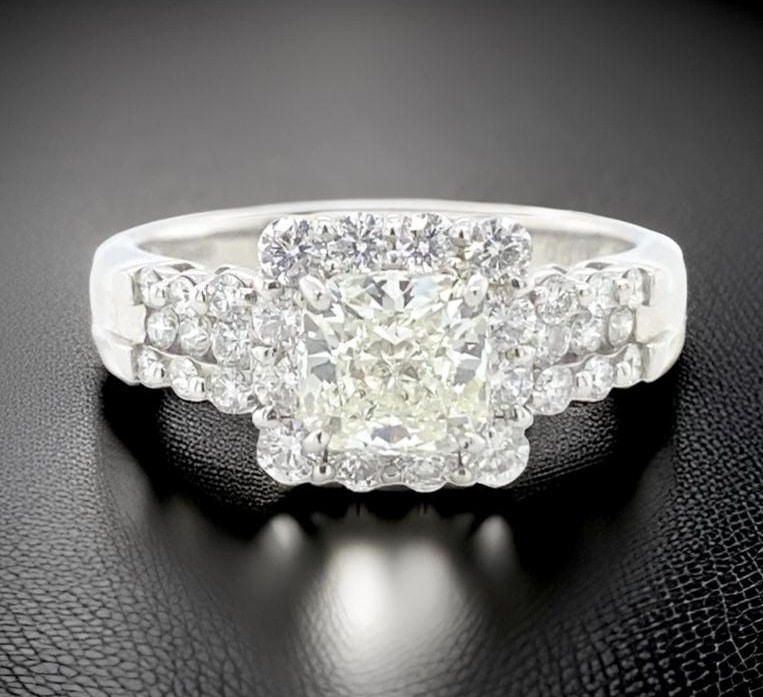 Platinum diamond ring
